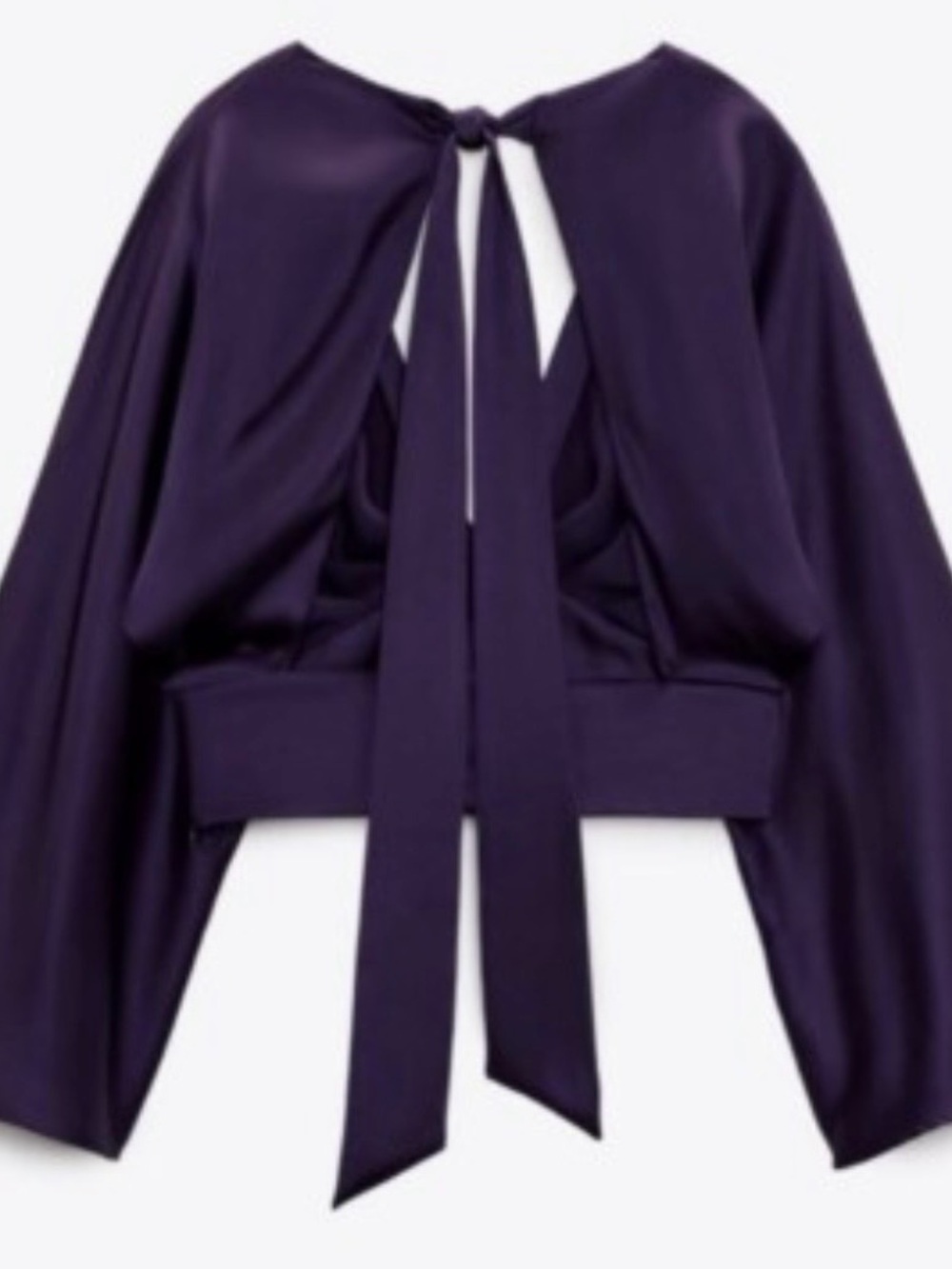 NWT Zara Deep Purple Top - Picture 2 of 2